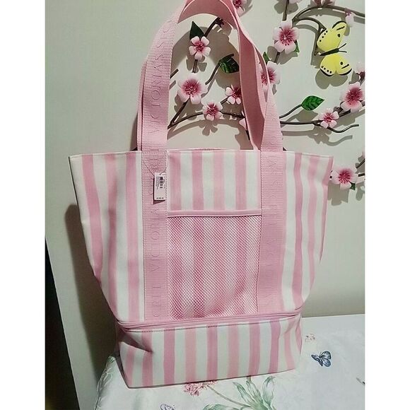 Victorias Secret Pink Beach Cooler Travel Bag - Picture 2 of 9